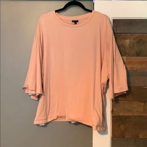Bell sleeve pink tshirt